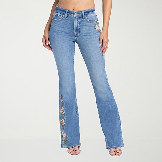 JS Jessica Simpson Womens High Rise Flare Leg Jean