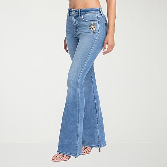 JS Jessica Simpson Womens High Rise Flare Leg Jean
