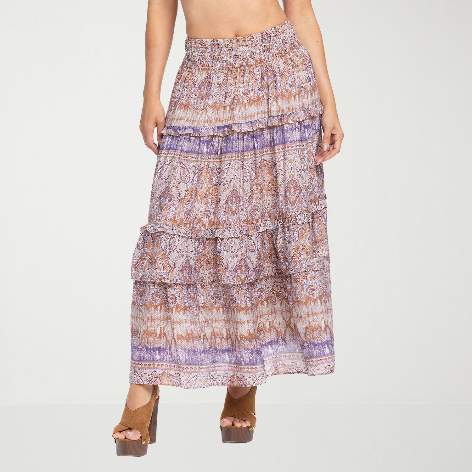 JS Jessica Simpson Womens High Rise Maxi Skirt