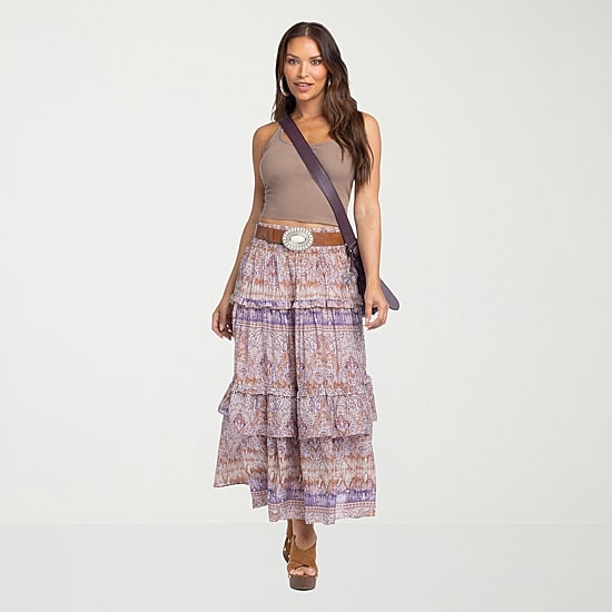 JS Jessica Simpson Womens High Rise Maxi Skirt