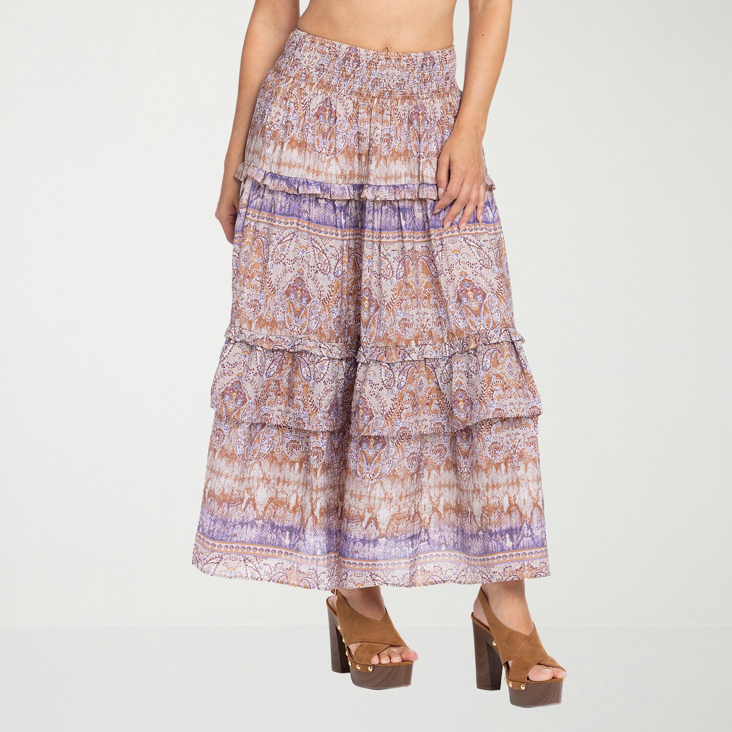 JS Jessica Simpson Womens High Rise Maxi Skirt