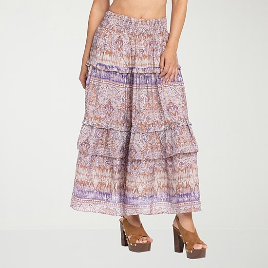 JS Jessica Simpson Womens High Rise Maxi Skirt