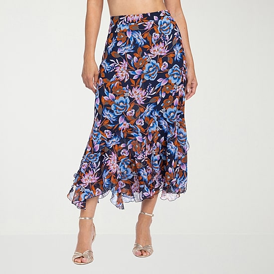 JS Jessica Simpson Womens High Rise Maxi Skirt