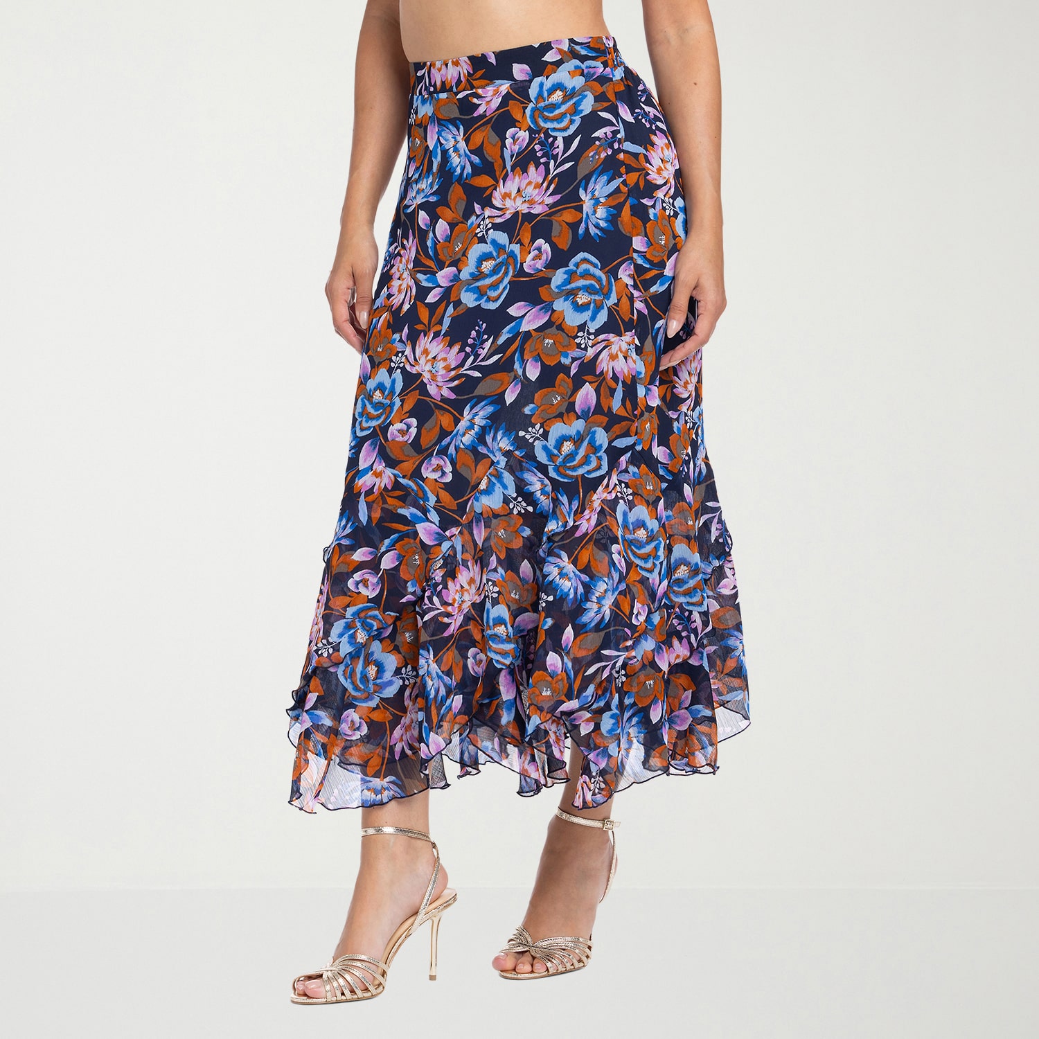 JS Jessica Simpson Womens High Rise Maxi Skirt