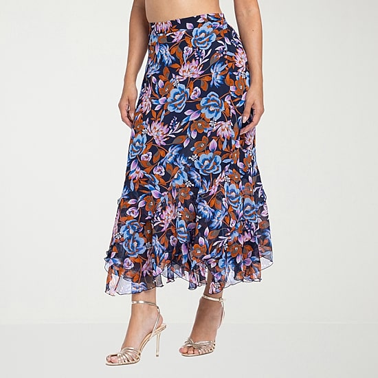 JS Jessica Simpson Womens High Rise Maxi Skirt