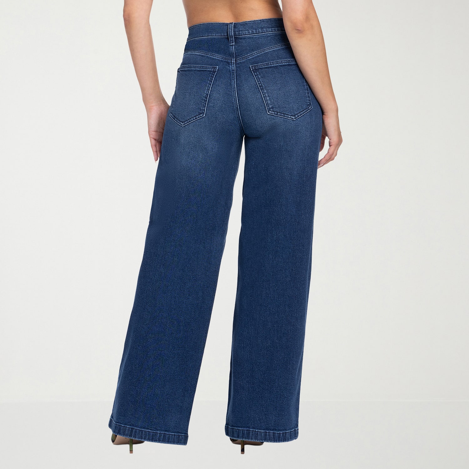 JS Jessica Simpson Womens High Rise Wide Leg Jean
