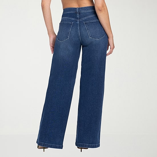JS Jessica Simpson Womens High Rise Wide Leg Jean