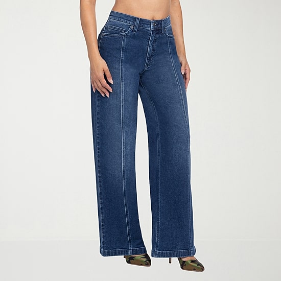 JS Jessica Simpson Womens High Rise Wide Leg Jean