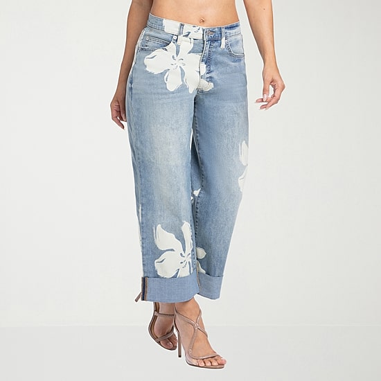 JS Jessica Simpson Womens High Rise Boyfriend Jean