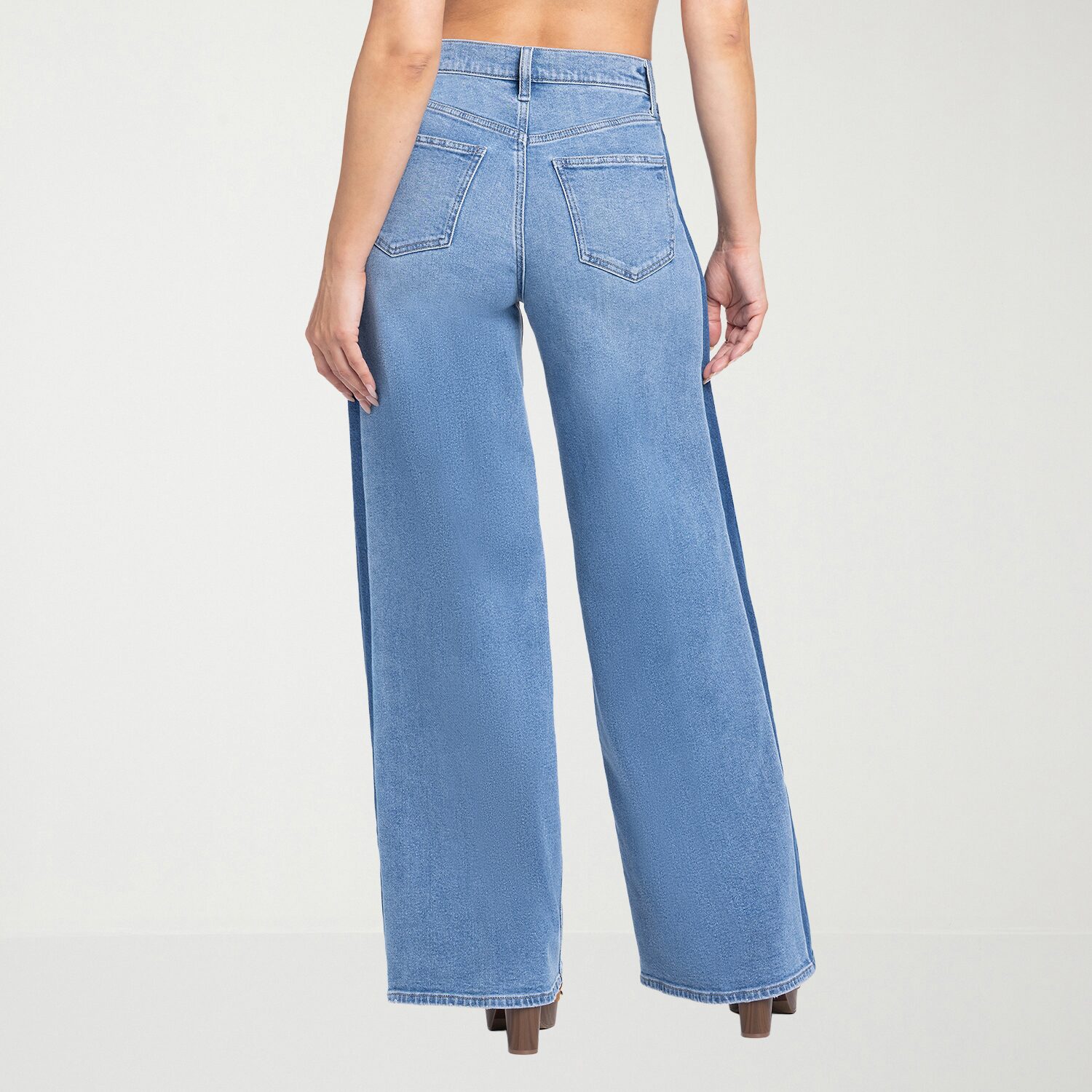 JS Jessica Simpson Womens High Rise Wide Leg Jean