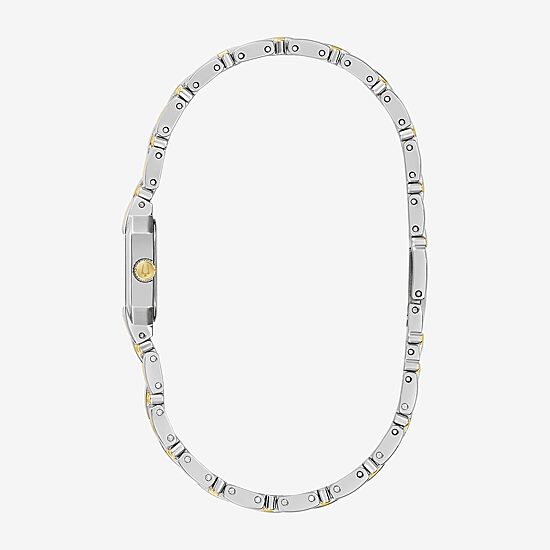 Bulova Goddess Of Time Womens Two Tone Stainless Steel Bracelet Watch 98p237