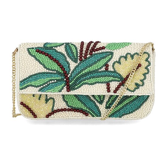 Gunne Sax by Jessica McClintock Caitlyn Jungle Beaded Clutch