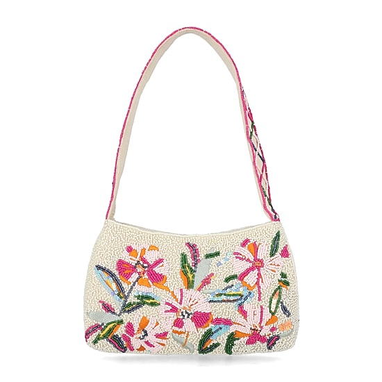 Gunne Sax by Jessica McClintock Juniper Floral Beaded Shoulder Bag