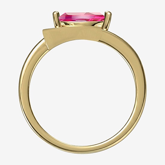 Lab Created Gemstone Sterling Silver Marquise Cocktail Ring
