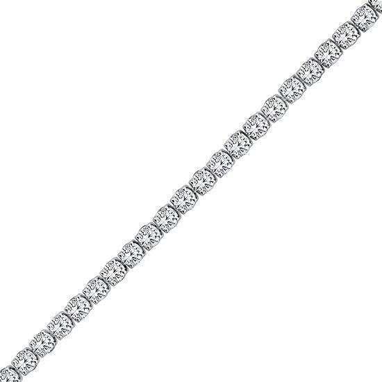 (F / Vs2) Womens 4 CT. T.W. Lab Grown White Diamond 10K Gold 7 Inch Tennis Bracelet