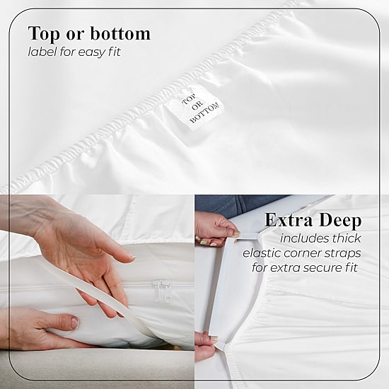 SUPERIOR® Apus Smooth Sateen Weave 500tc Sheet Set