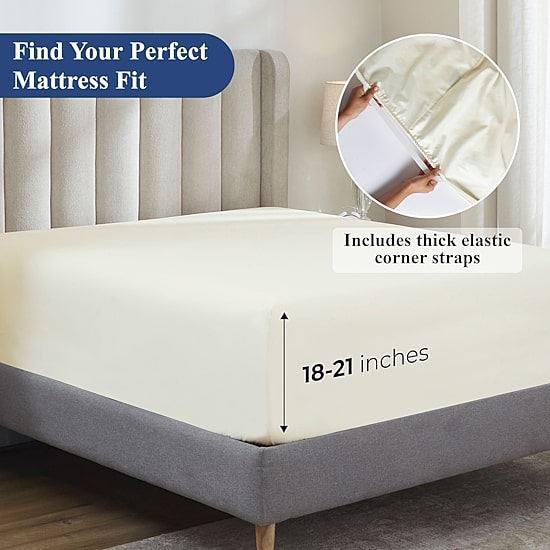 SUPERIOR® Apus Smooth Sateen Weave 500tc Sheet Set