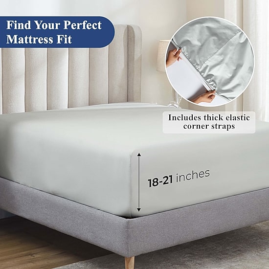 SUPERIOR® Apus Smooth Sateen Weave 500tc Sheet Set