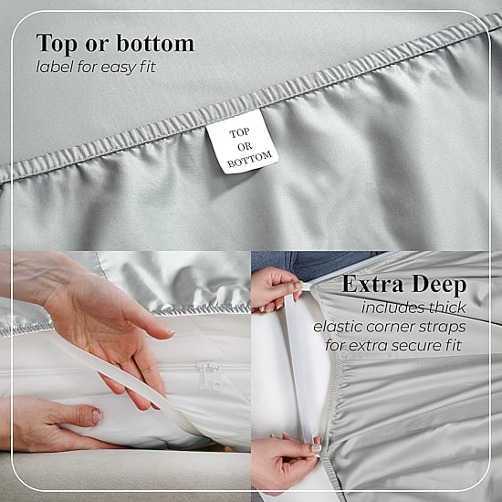 SUPERIOR® Apus Smooth Sateen Weave 500tc Sheet Set