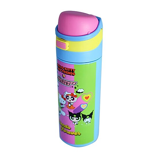 Hello Kitty and Powerpuff Girls Friends Forever Stainless Steel 24oz. Water Bottle