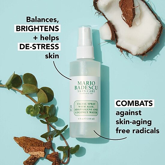 Mario Badescu Facial Spray With Aloe, Adaptogens And Coconut Water Facial Treatment