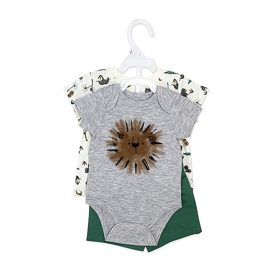 3 Stories Trading Company Baby Boys Jersey 3-pc. Short Set