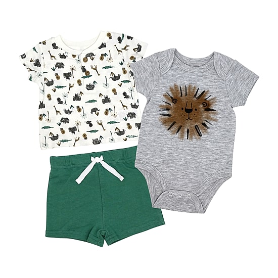 3 Stories Trading Company Baby Boys Jersey 3-pc. Short Set