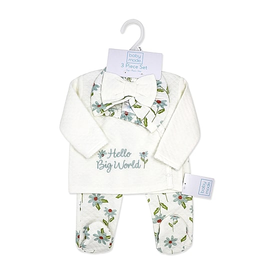 3 Stories Trading Company Baby Girls Knit 3-pc. Baby Clothing Set