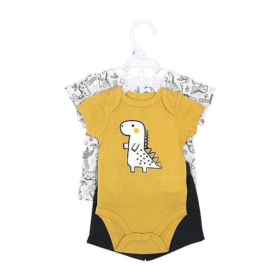 3 Stories Trading Company Baby Boys Jersey 3-pc. Short Set