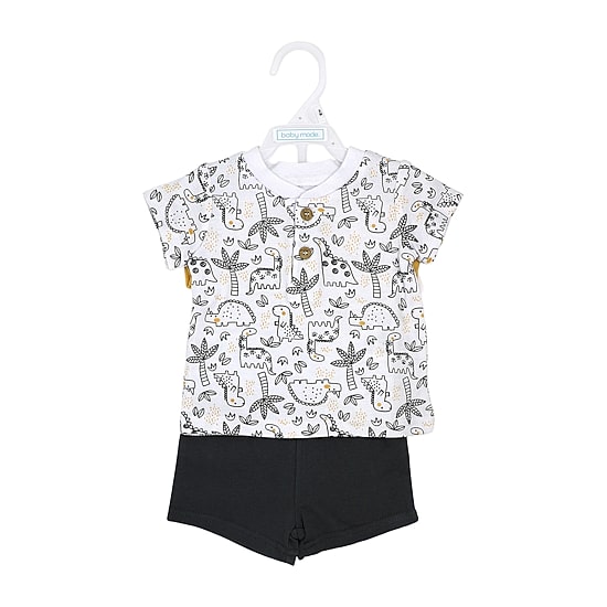 3 Stories Trading Company Baby Boys Jersey 3-pc. Short Set