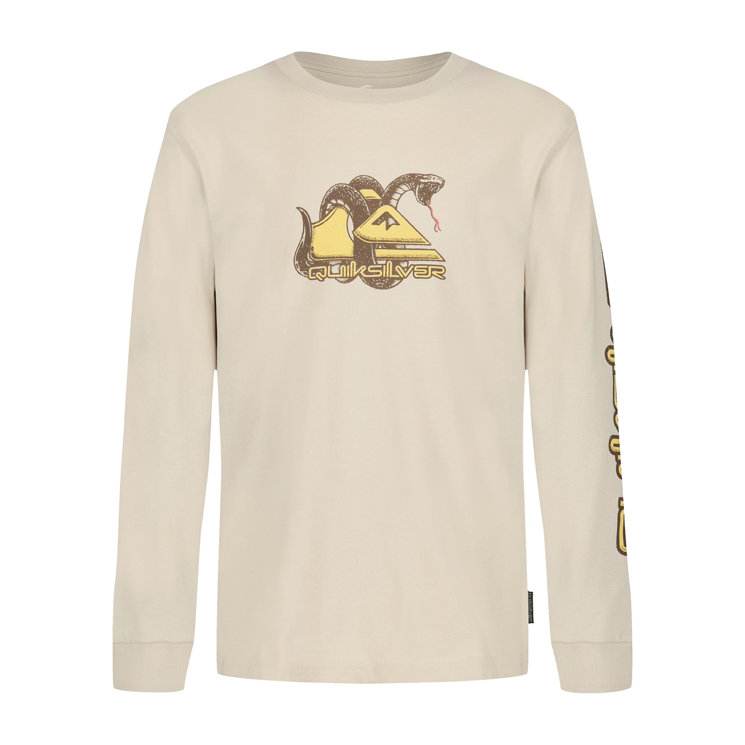 Quiksilver Big Kid Boys Crew Neck Long Sleeve Regular Fit Graphic T-Shirt