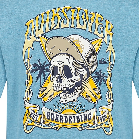 Quiksilver Big Kid Boys Crew Neck Short Sleeve Regular Fit Graphic T-Shirt