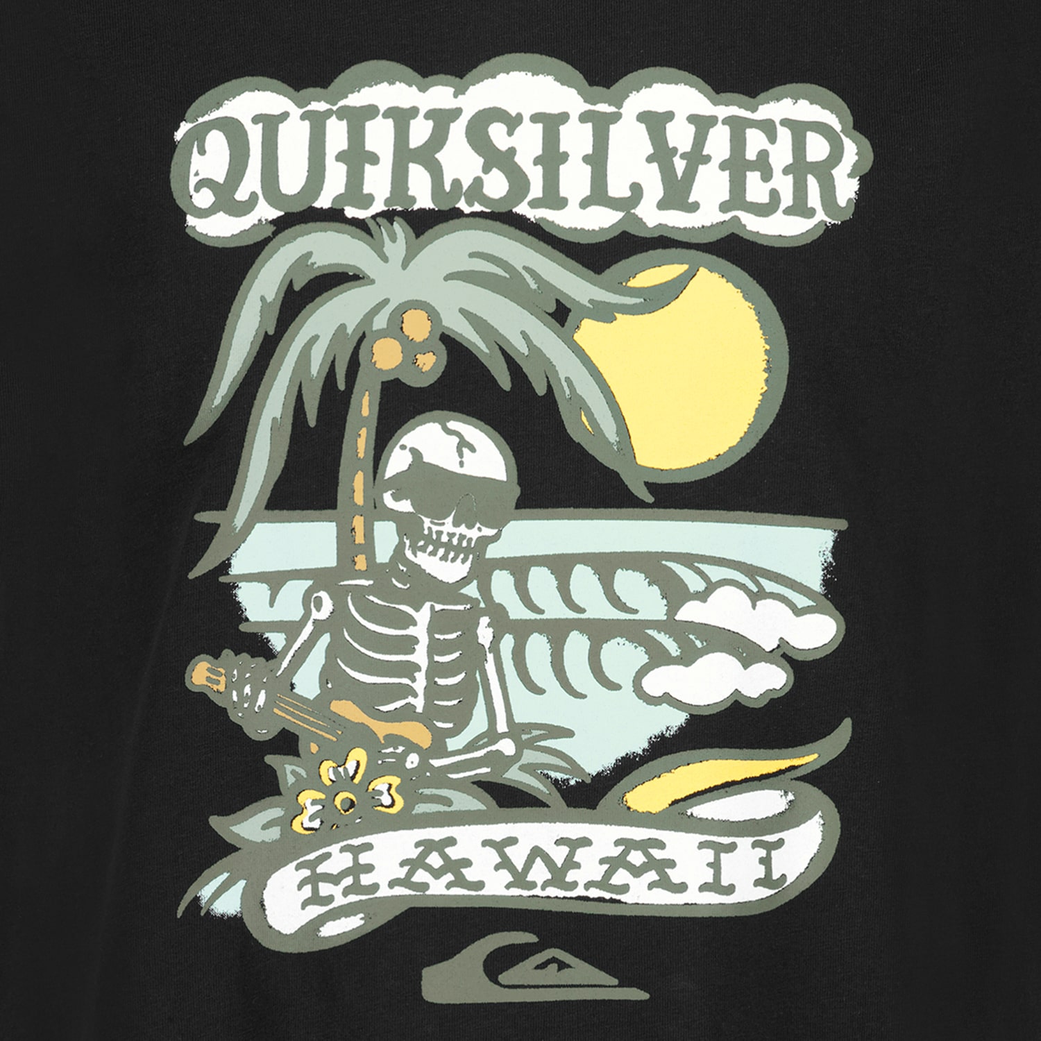 Quiksilver Big Kid Boys Crew Neck Short Sleeve Regular Fit Graphic T-Shirt