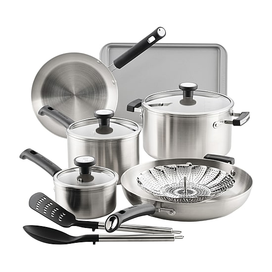 Farberware Truecook 12-pc. Stainless Steel Cookware Set