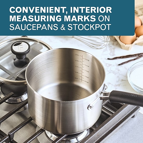 Farberware Truecook 12-pc. Stainless Steel Cookware Set