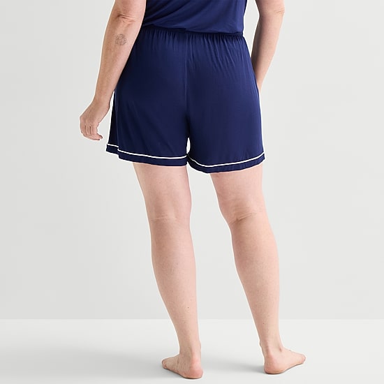 Liz Claiborne Womens Plus Pajama Shorts