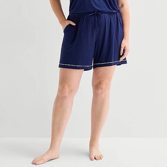 Liz Claiborne Womens Plus Pajama Shorts