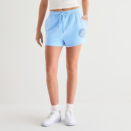 Stitch Fleece Short Womens Mid Rise Juniors Pull-On Short
