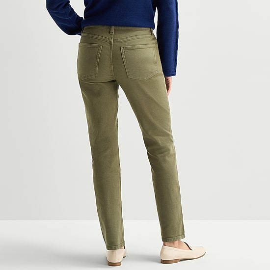 St. John's Bay Womens Tall Mid Rise Straight Leg Jean