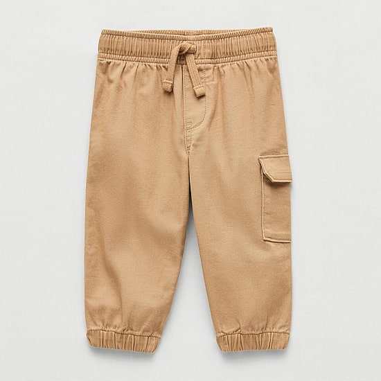 Okie Dokie Baby Boys Mid Rise Cuffed Cargo Pant