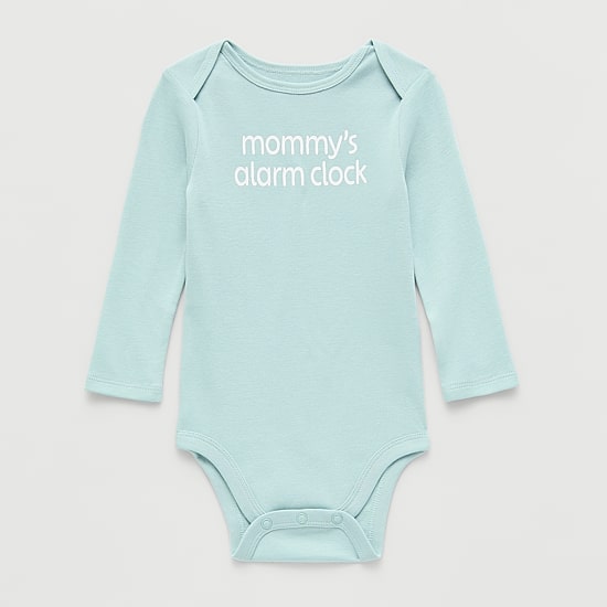 Okie Dokie Baby Unisex Crew Neck Long Sleeve Rib Bodysuit