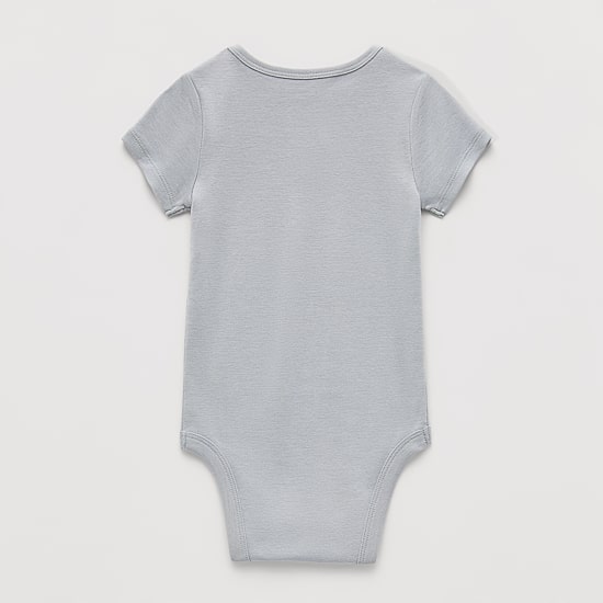 Okie Dokie Baby Boys Crew Neck Short Sleeve Rib Bodysuit