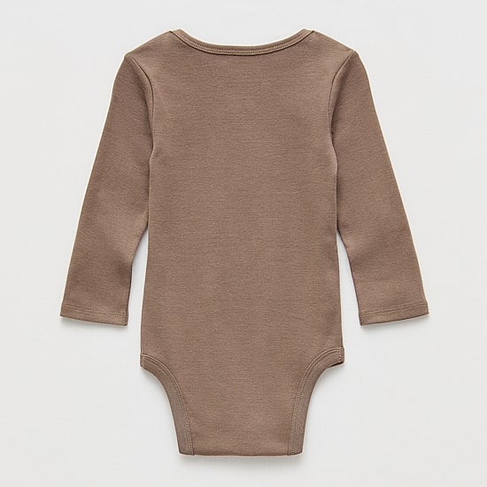 Okie Dokie Baby Boys Crew Neck Long Sleeve Rib Bodysuit