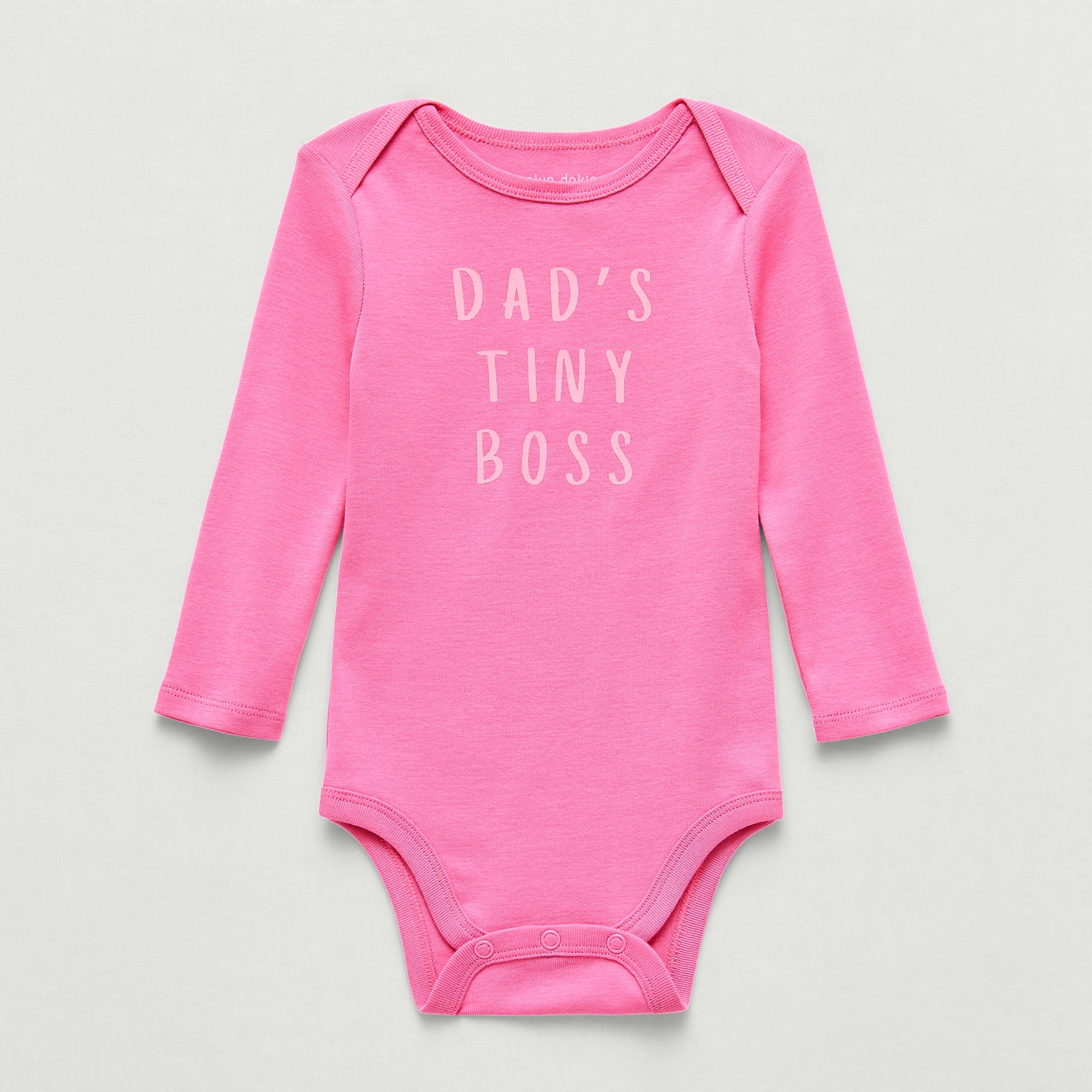 Okie Dokie Baby Girls Crew Neck Long Sleeve Rib Bodysuit