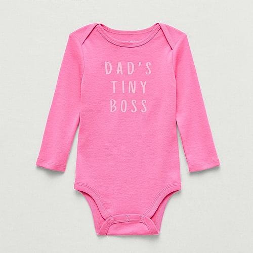 Okie Dokie Baby Girls Crew Neck Long Sleeve Rib Bodysuit In Pink