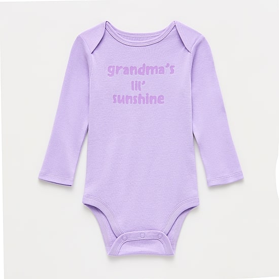Okie Dokie Baby Girls Crew Neck Long Sleeve Rib Bodysuit