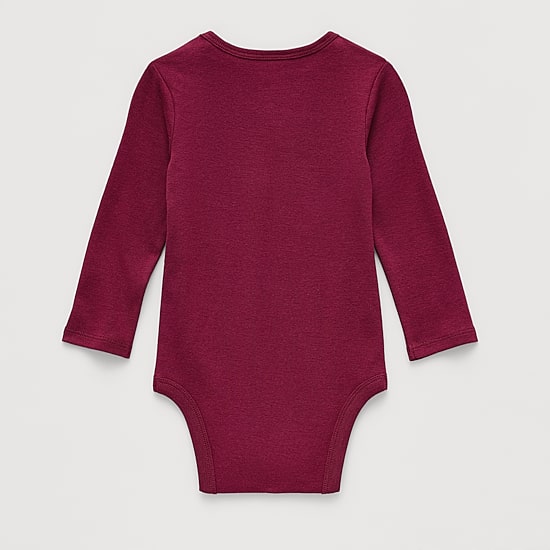 Okie Dokie Baby Girls Crew Neck Long Sleeve Rib Bodysuit