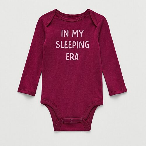 Okie Dokie Baby Girls Crew Neck Long Sleeve Rib Bodysuit In Red