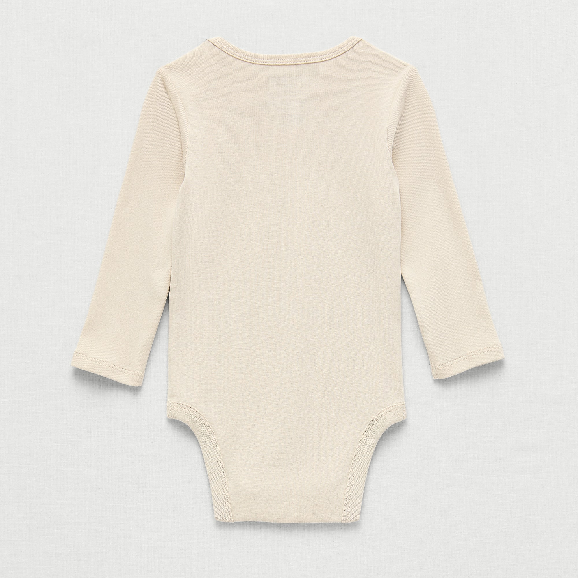 Okie Dokie Baby Unisex Crew Neck Long Sleeve Rib Bodysuit