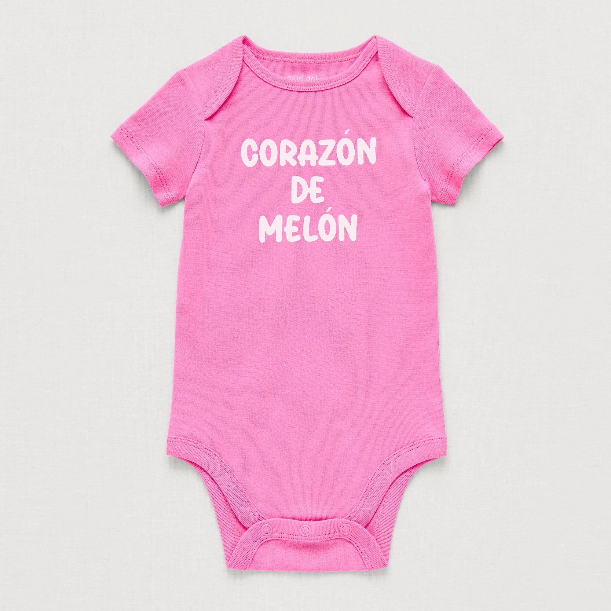 Okie Dokie Baby Girls Crew Neck Short Sleeve Rib Bodysuit